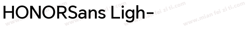 HONORSans Ligh字体转换